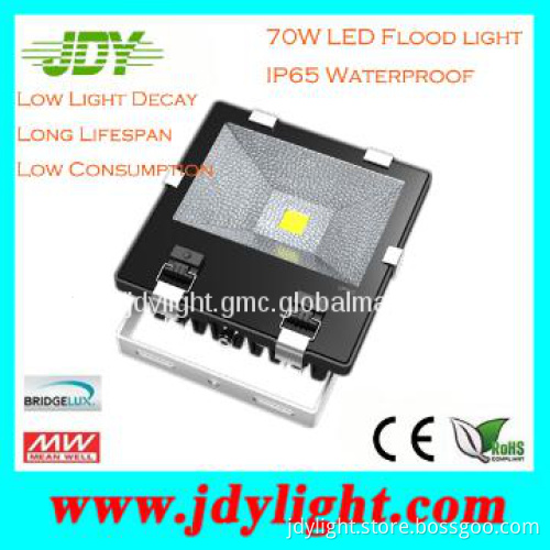 High Power COB 70W Flood LED Football Stadium Light IP65 CE RoHS